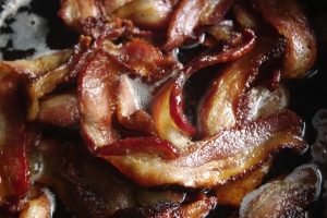 thick sliced, applewood smoked bacon