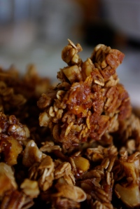 crunchy maple-walnut granola
